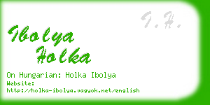 ibolya holka business card